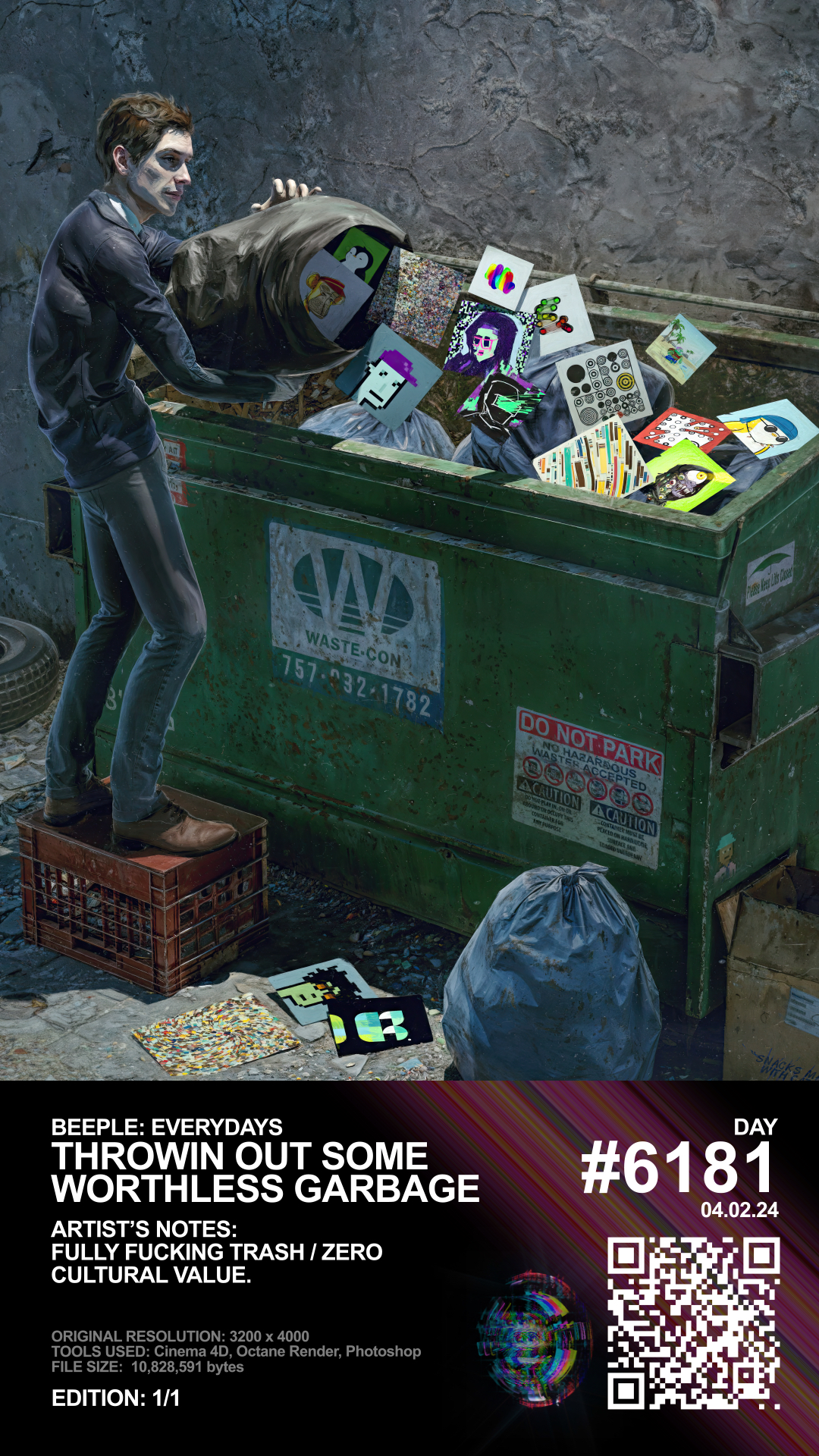 THROWIN OUT SOME WORTHLESS GARBAGE