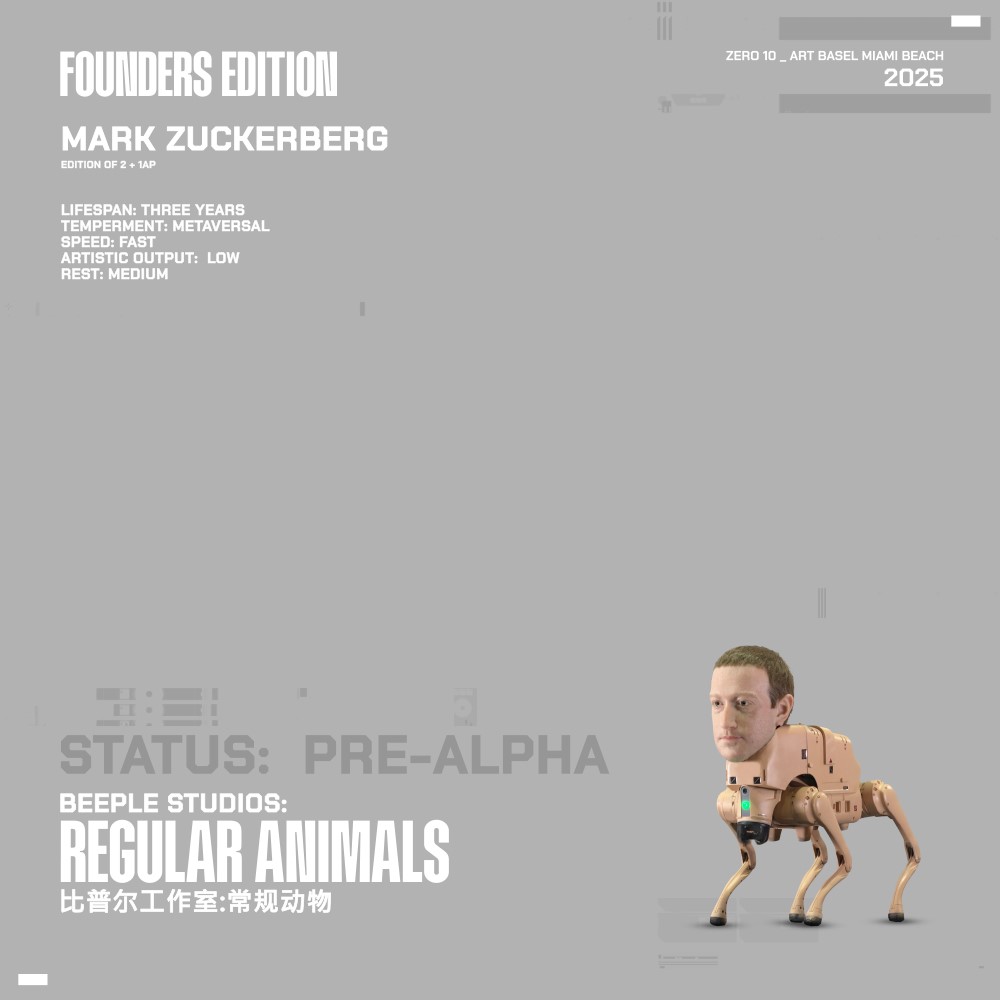 REGULAR ANIMAL _ ZUCK_AP